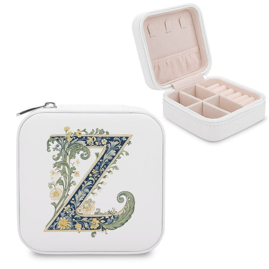 PU Portable Travel Jewelry Box - Letter Z