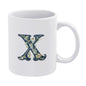 11oz White Mug Printing - Letter X