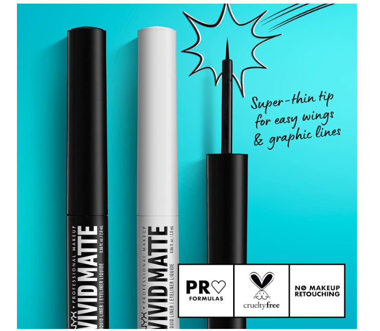 NYX PROFESSIONAL MAKEUP Vivid Matte Liquid LineR - WHITE