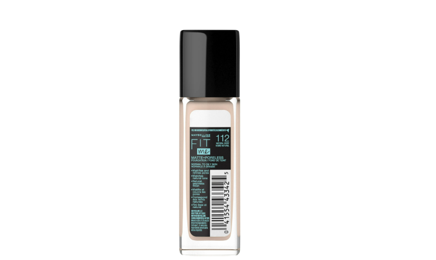 Maybelline Fit Me Matte + Poreless Liquid Foundation Makeup, 112 Natural Ivory