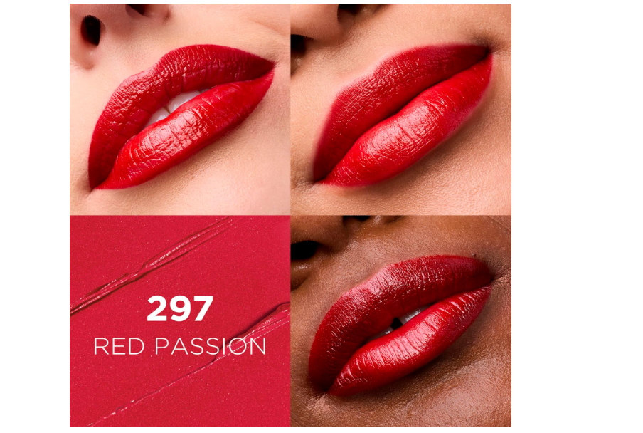 L'Oreal Paris Colour Riche Original Creamy, Hydrating Satin Lipstick with Argan Oil and Vitamin E, Red Passion , 1 Count