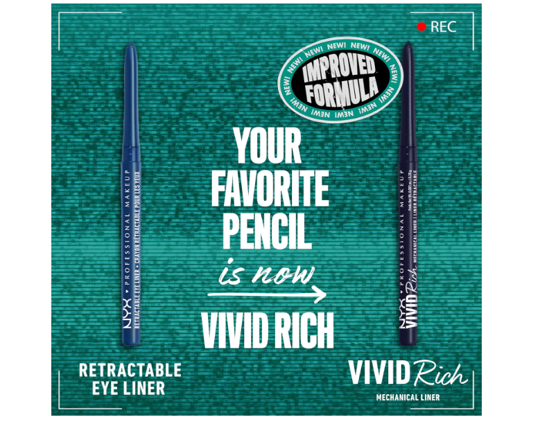 Sealed Brand New-NYX Vivid Rich Mechanical Eye Pencil .05oz Sapphire Bling