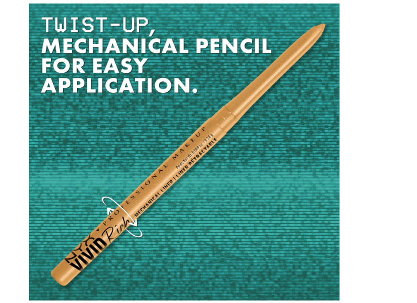 Sealed Brand New-NYX Vivid Rich Mechanical Eye Pencil .05oz Sapphire Bling