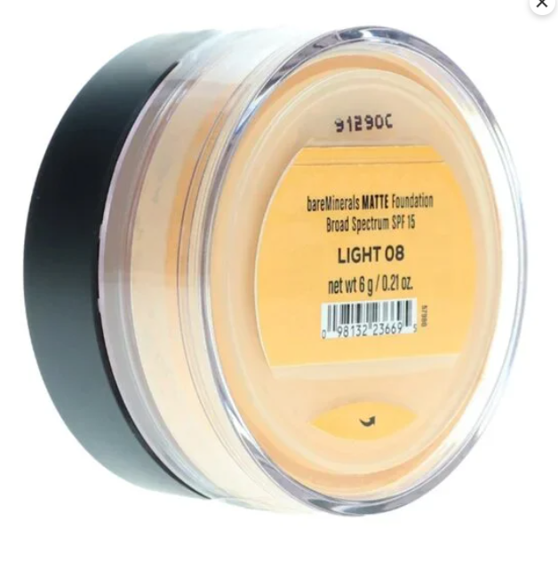 NEW - Light 08 bareMinerals Matte Foundation Broad Spectrum SPF 15 0.21 oz