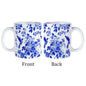 11oz White and Blue Mug