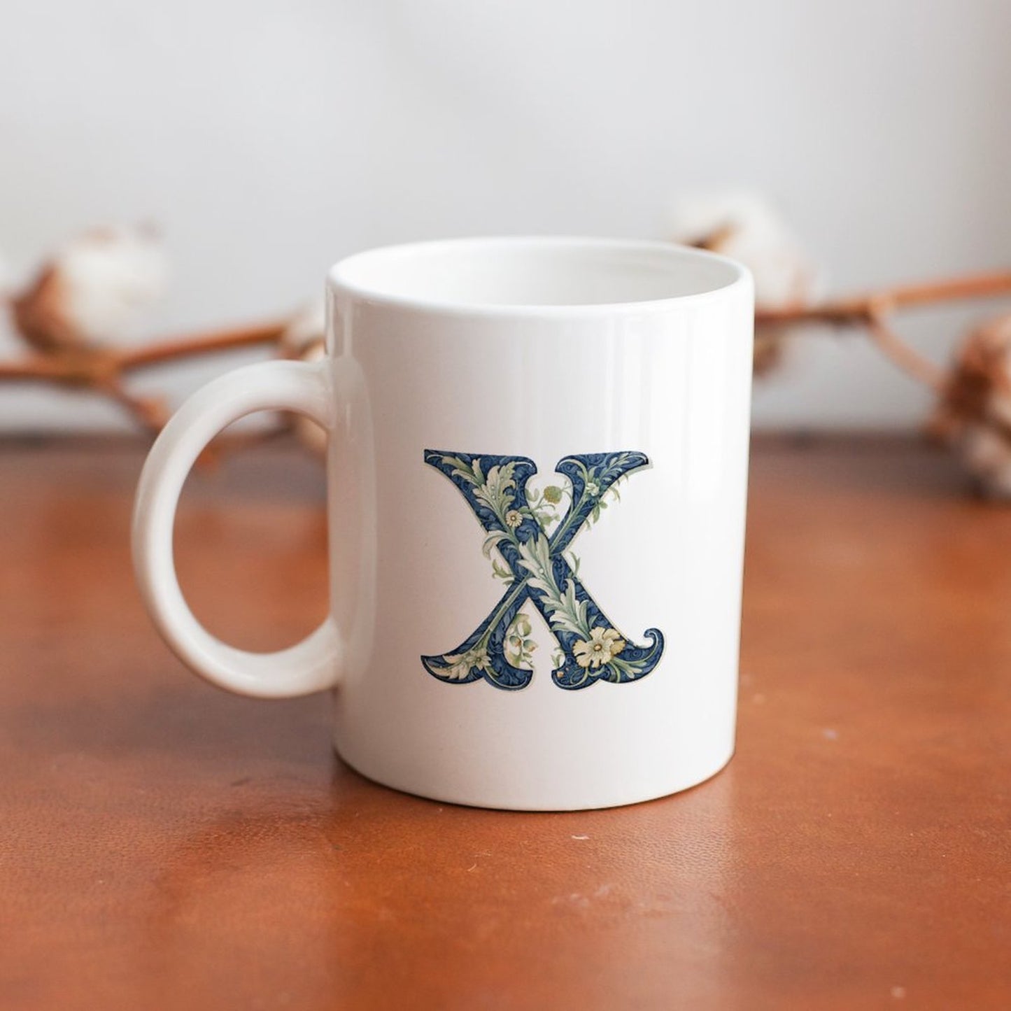 11oz White Mug Printing - Letter X